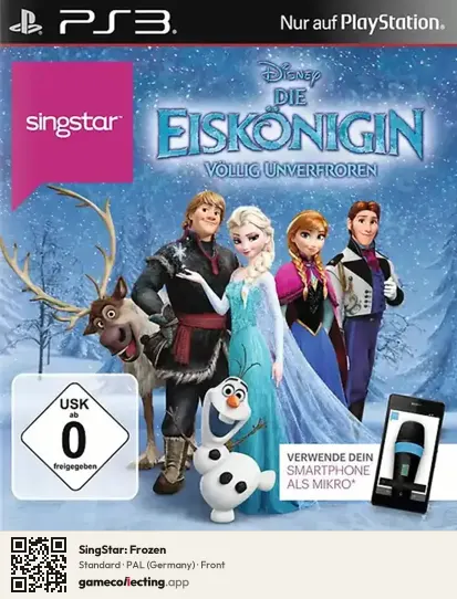 SingStar: Frozen PlayStation 3, Germany box front