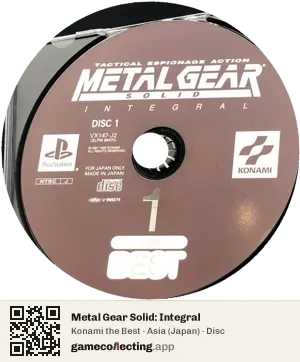 Metal Gear Solid: Integral PlayStation, Asia disc
