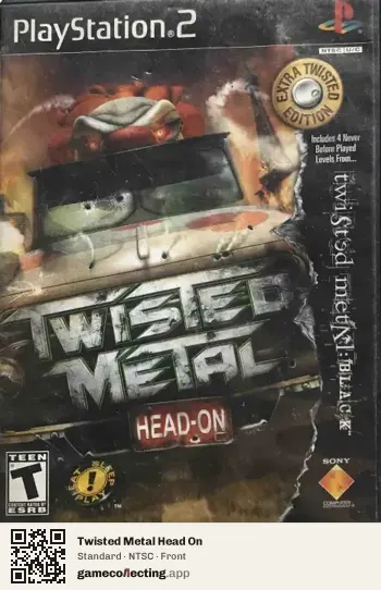 Twisted Metal Head On PlayStation 2, NTSC box front