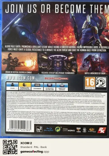 XCOM 2 PlayStation 4, PAL box back