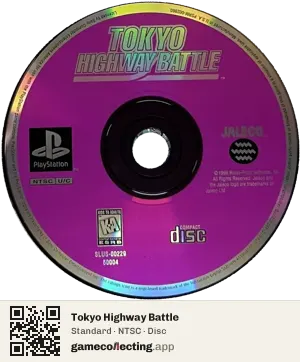 Tokyo Highway Battle PlayStation, NTSC disc