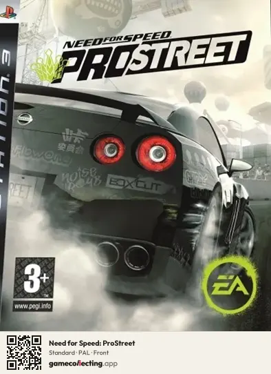 Need for Speed: ProStreet PlayStation 3, PAL box front