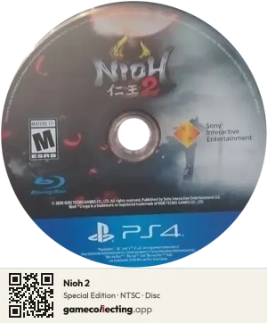 Nioh 2 PlayStation 4, NTSC disc