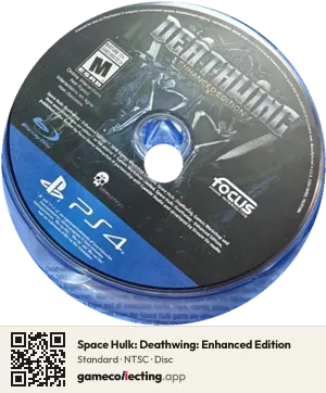 Space Hulk: Deathwing: Enhanced Edition PlayStation 4, NTSC disc