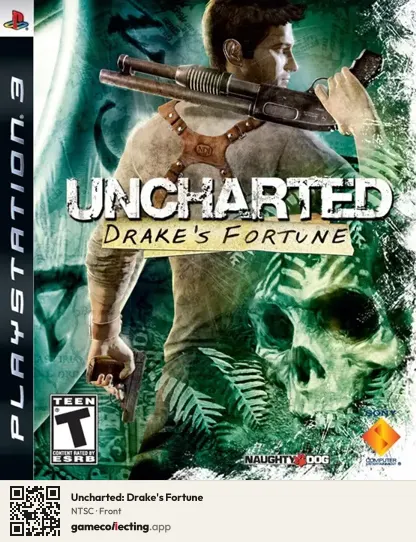 Uncharted: Drake's Fortune PlayStation 3, NTSC box front