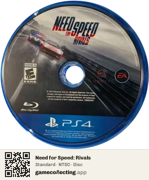 Need for Speed: Rivals PlayStation 4, NTSC disc