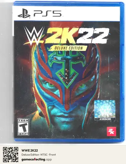 WWE 2K22 PlayStation 5, NTSC box front