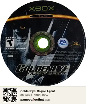 GoldenEye: Rogue Agent Xbox, NTSC disc