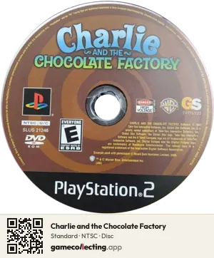 Charlie and the Chocolate Factory PlayStation 2, NTSC disc