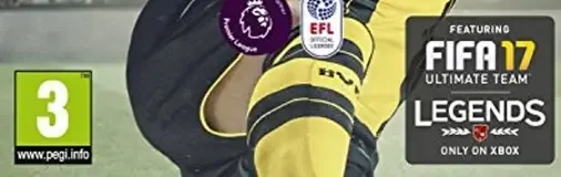 FIFA 17, the PEGI square on its front