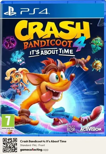 Crash Bandicoot 4: It's About Time PlayStation 4, PAL box front