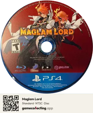 Maglam Lord PlayStation 4, NTSC disc