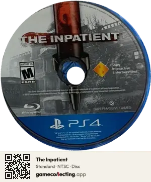 The Inpatient PlayStation 4, NTSC disc
