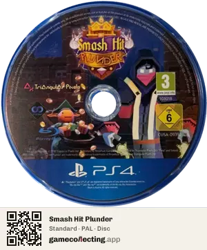 Smash Hit Plunder PlayStation 4, PAL disc