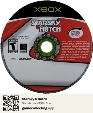Starsky & Hutch Xbox, NTSC disc
