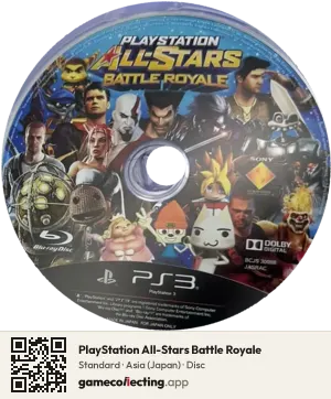 PlayStation All-Stars Battle Royale PlayStation 3, Asia disc