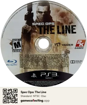 Spec Ops: The Line PlayStation 3, NTSC disc