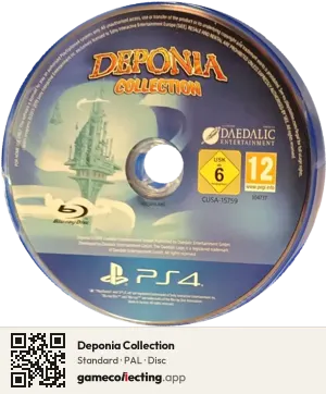Deponia Collection PlayStation 4, PAL disc