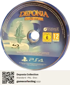 Deponia Collection PlayStation 4, PAL disc