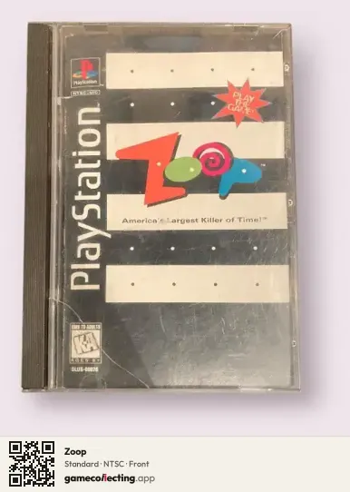 Zoop PlayStation, NTSC box front