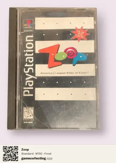 Zoop PlayStation, NTSC box front