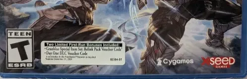 Granblue Fantasy: Relink, the ESRB box on its front