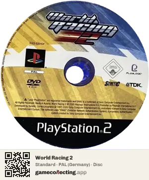 World Racing 2 PlayStation 2, PAL disc