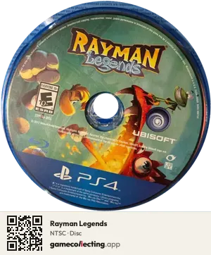 Rayman Legends PlayStation 4, NTSC disc