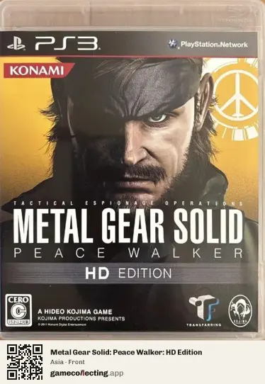 Metal Gear Solid: Peace Walker: HD Edition PlayStation 3, Asia box front