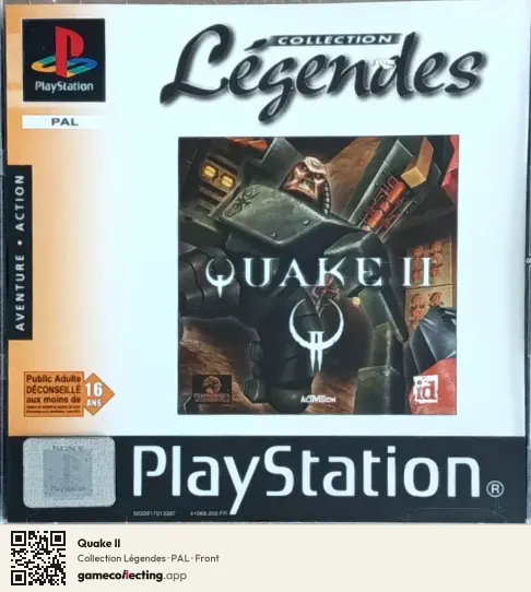 Quake II PlayStation, PAL box front
