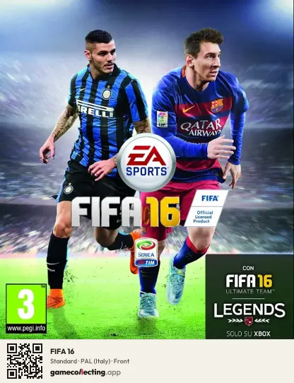FIFA 16 Xbox One, Italy box front
