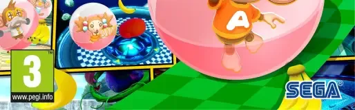 Super Monkey Ball Banana Mania, the PEGI square on its front
