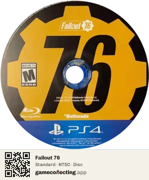 Fallout 76 PlayStation 4, NTSC disc