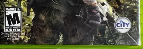 Sniper: Ghost Warrior, the ESRB box on its front