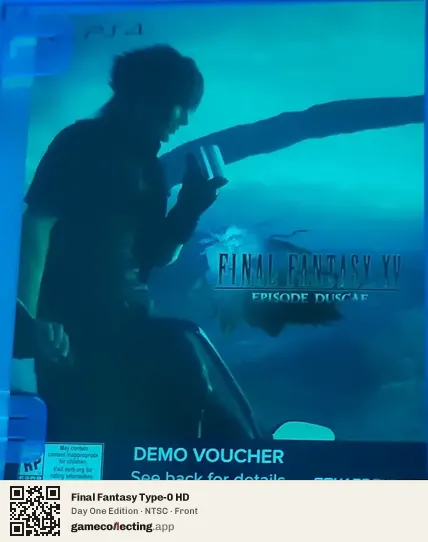 Final Fantasy Type-0 HD PlayStation 4, NTSC box front