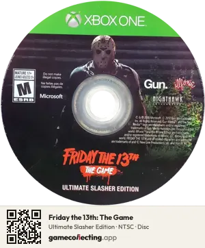 Friday the 13th: The Game Xbox One, NTSC disc