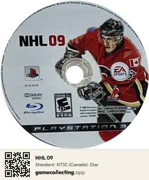 NHL 09 PlayStation 3, NTSC disc