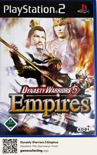 Dynasty Warriors 5 Empires PlayStation 2, Germany box front