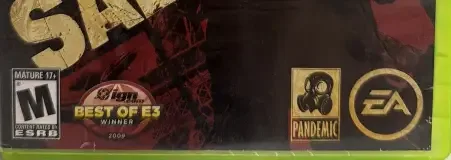 The Saboteur, the ESRB box on its front