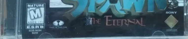 Spawn The Eternal, the ESRB box on its front