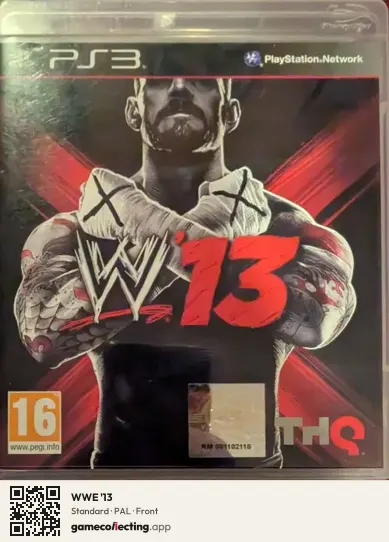WWE '13 PlayStation 3, PAL box front
