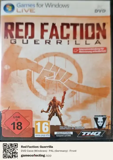 Red Faction: Guerrilla Computer, Germany box front