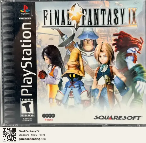 Final Fantasy IX PlayStation, NTSC box front