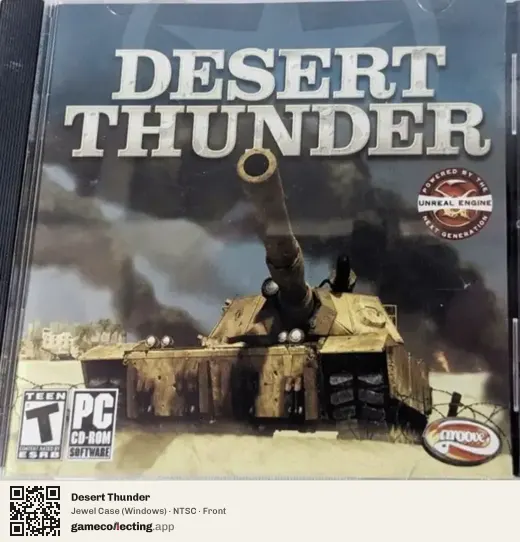 Desert Thunder Computer, NTSC box front