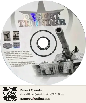 Desert Thunder Computer, NTSC disc