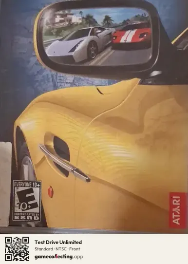Test Drive Unlimited PlayStation Portable, NTSC box front