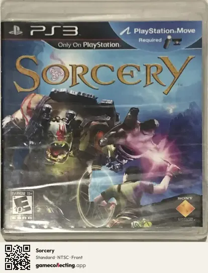 Sorcery PlayStation 3, NTSC box front