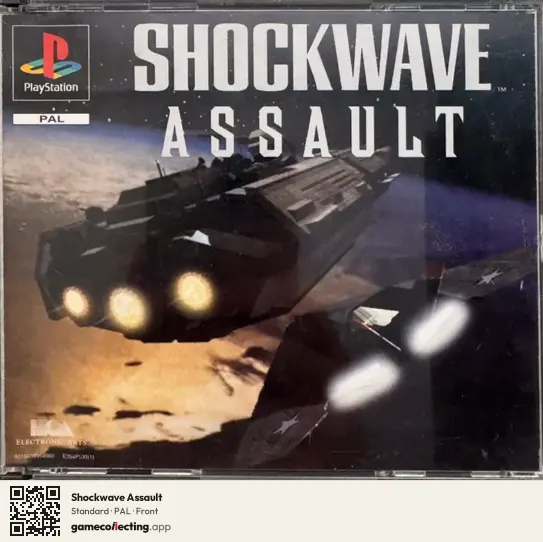 Shockwave Assault PlayStation, PAL box front