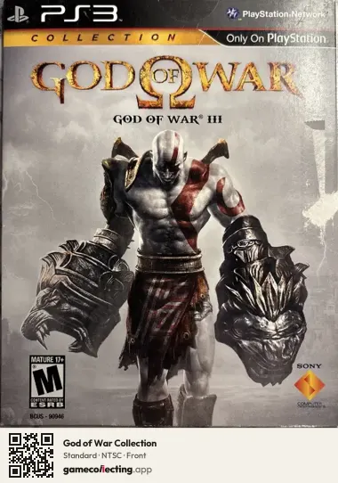God of War Collection PlayStation 3, NTSC box front