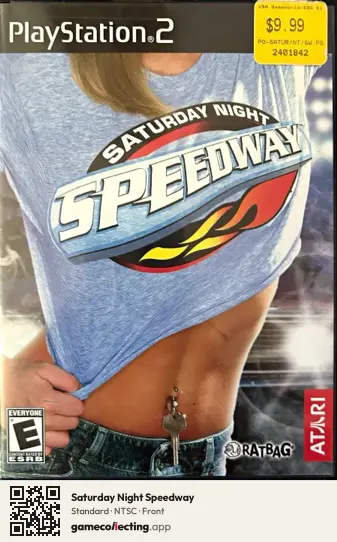 Saturday Night Speedway PlayStation 2, NTSC box front
